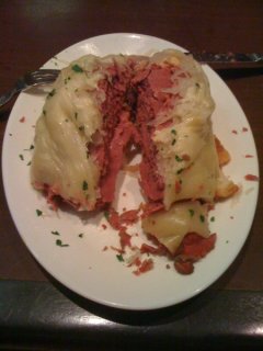 Open Faced Reuben Cut