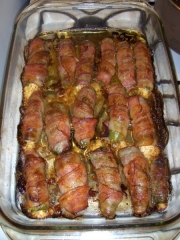 bacon wrapped cooked